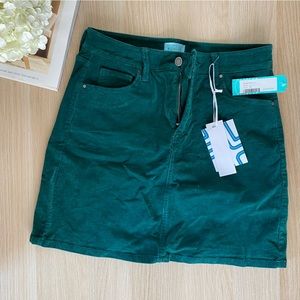 Corduroy mini skirt